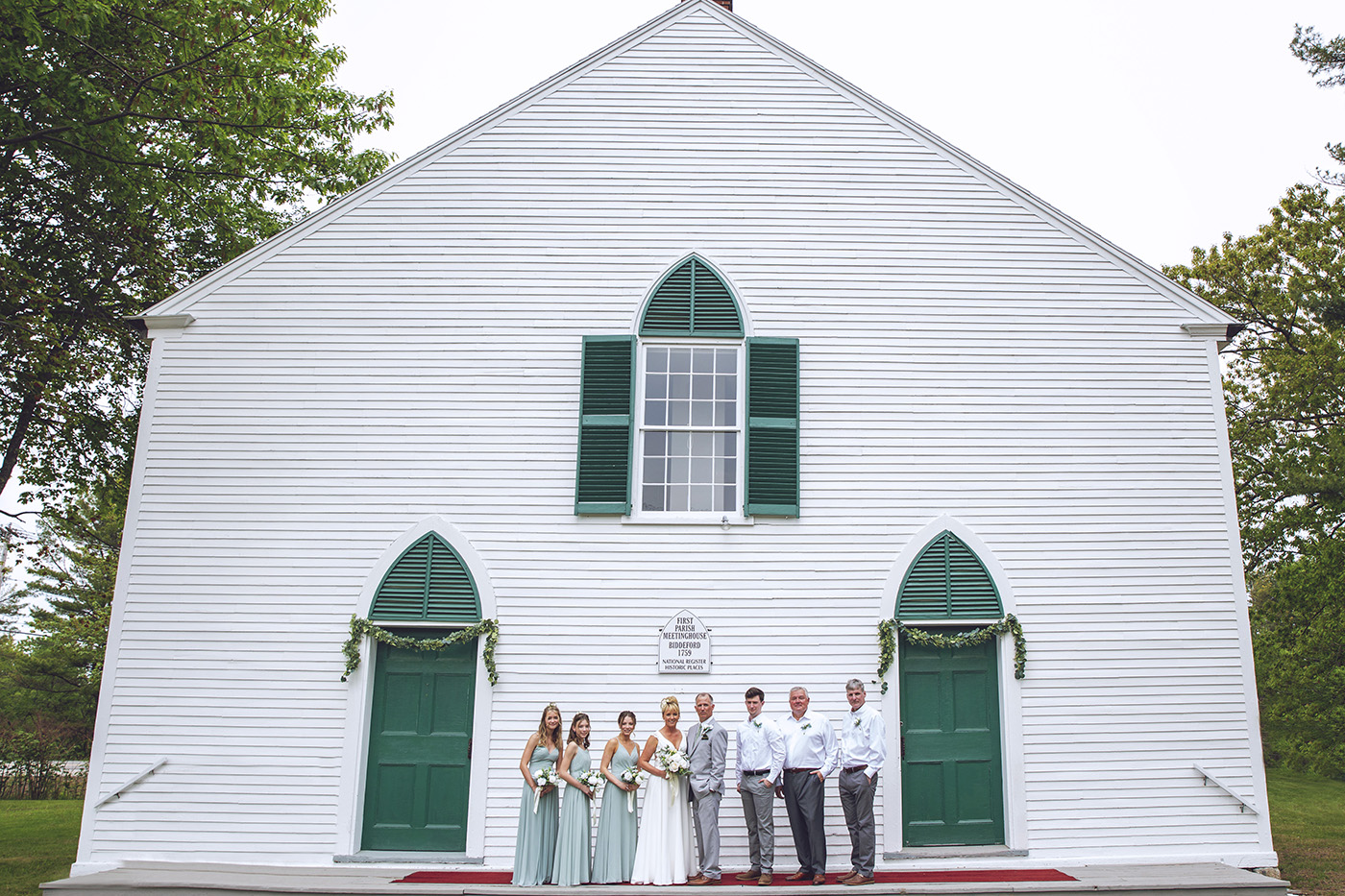 Hines Wedding at the Biddeford First Parish Meetinghouse